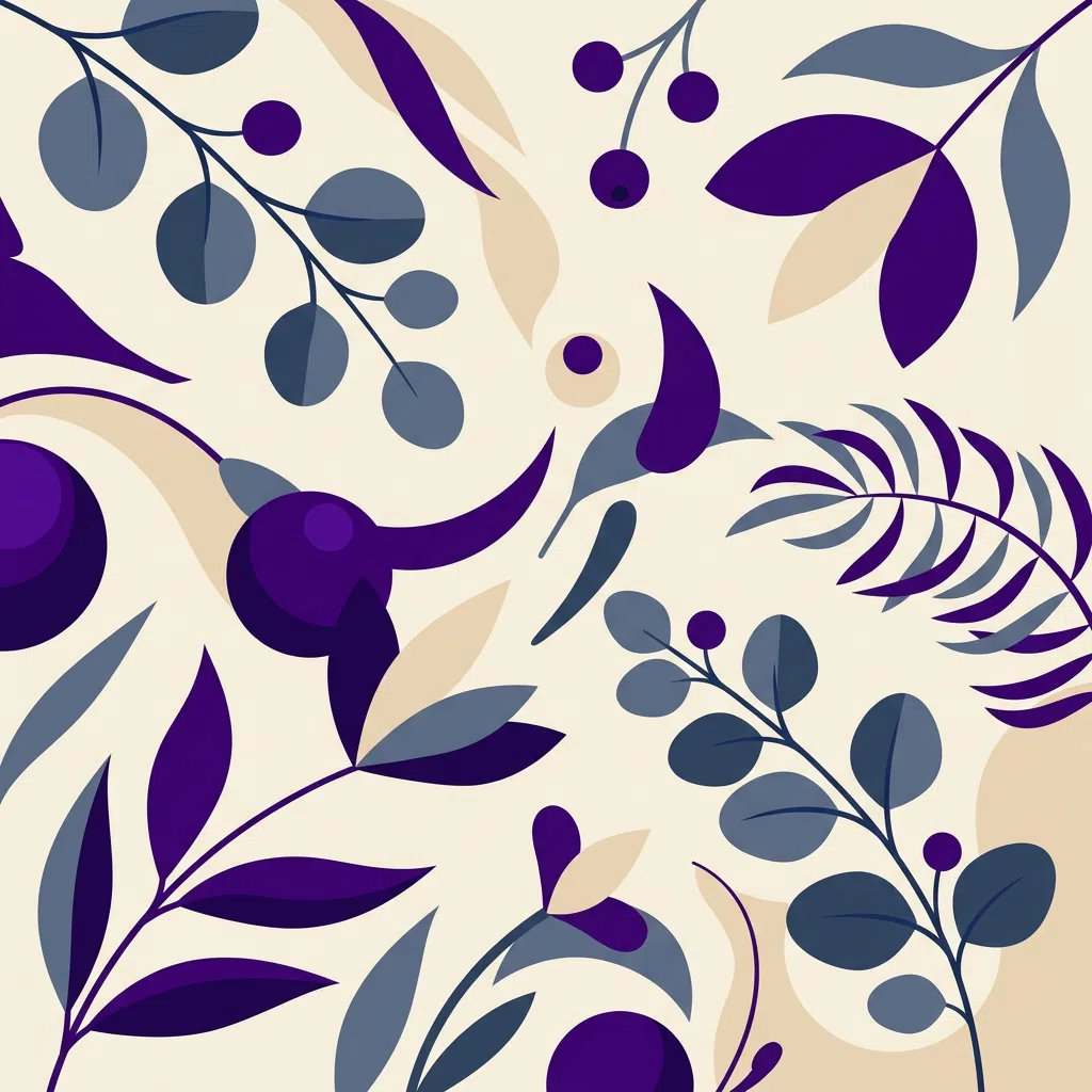 Botanical illustration accent